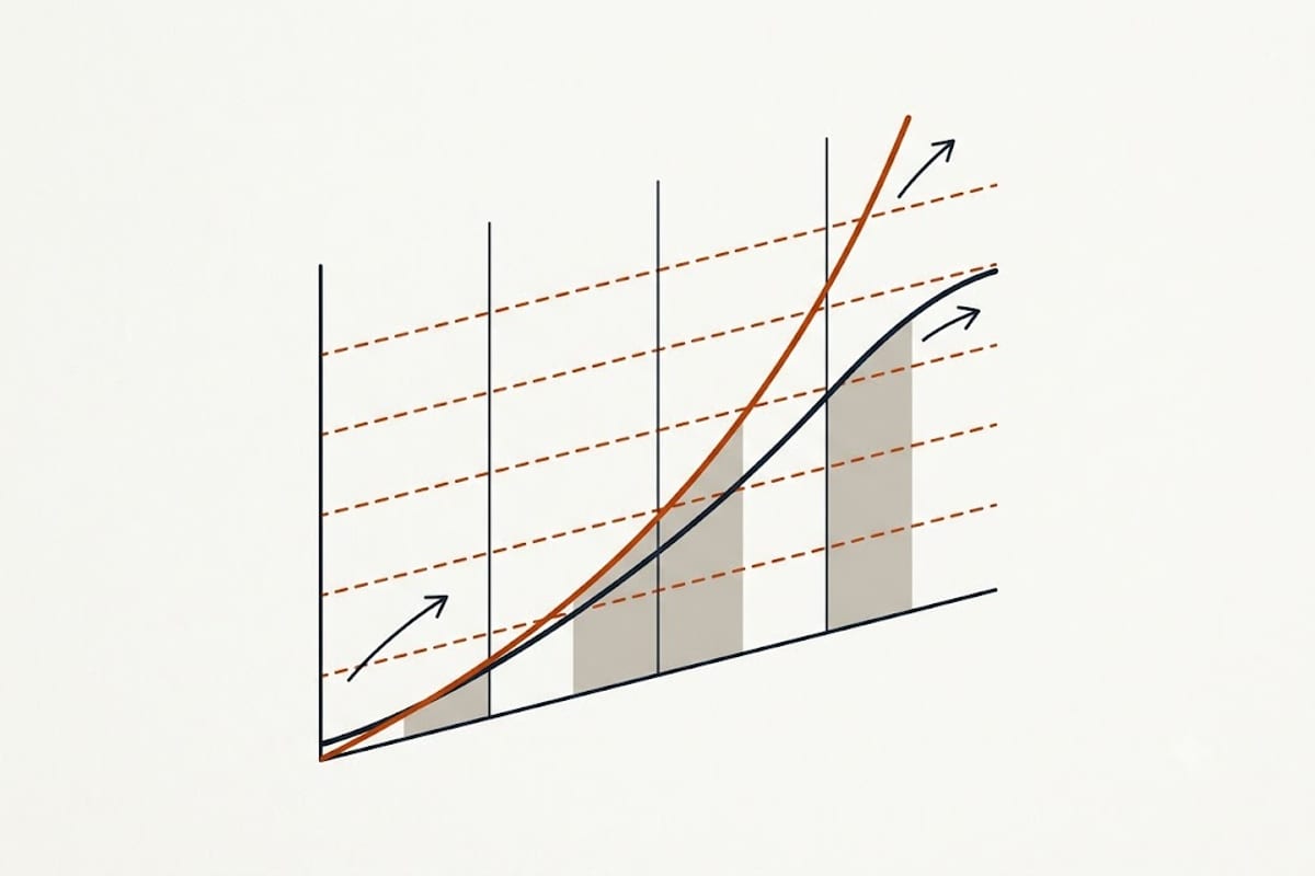 Steady tracking against crossing lines